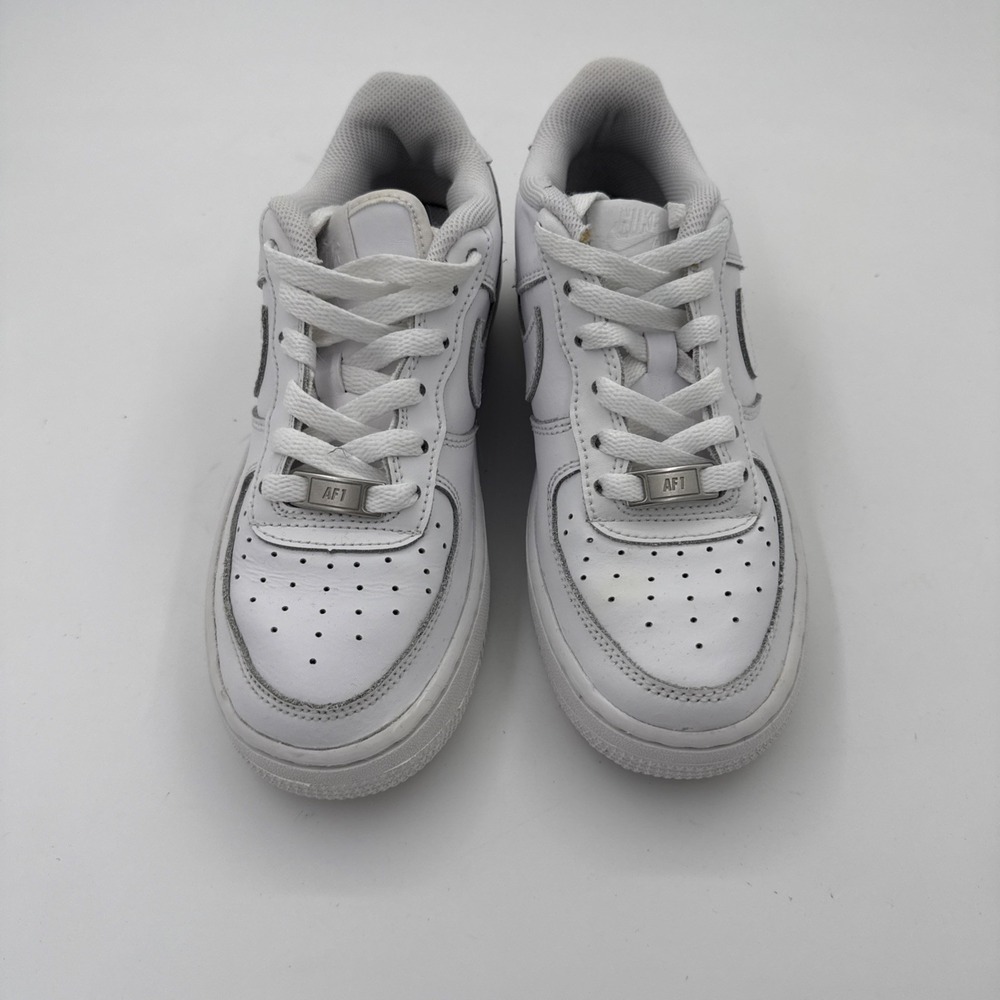 Nike Air Force 1 Low GS Triple White 314192-117 Youth Size 4Y Shoes Leather